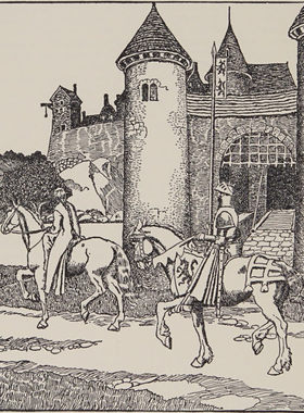 E610【美国】（Howard Pyle）King Arthur and his knights 图库.