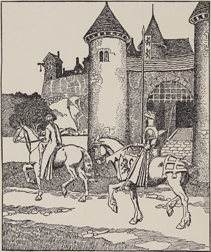 E610【美国】（Howard Pyle）King Arthur and his knights 图库.