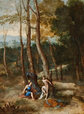 T690【法国】加斯帕的·杜特（Gaspard Dughet）风景油画临摹素材