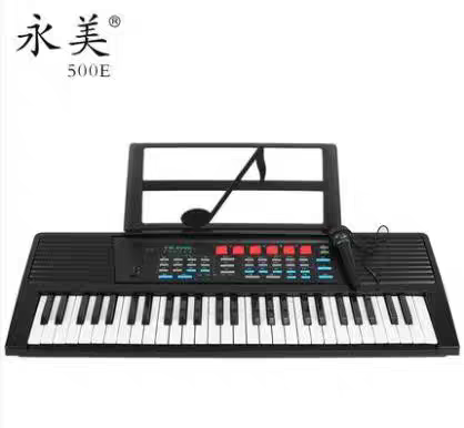 电子琴YM-500E多功能54键仿钢琴键手风琴