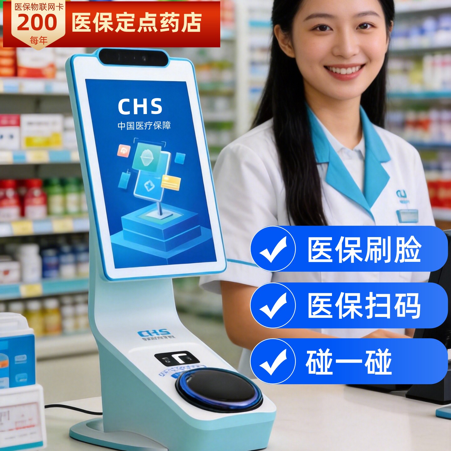 商捷医保定点药店刷脸支付设备