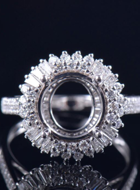 Fay Jewelry 个性定制钻石戒指空托（925银/10K/14K/18K/PT950）