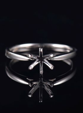 Fay Jewelry 个性定制钻石戒指空托（925银/10K/14K/18K/PT950）