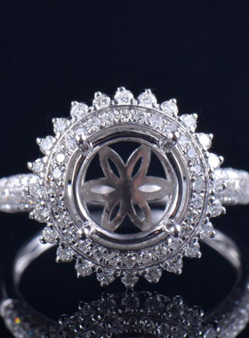 Fay Jewelry 个性定制钻石戒指空托（925银/10K/14K/18K/PT950）