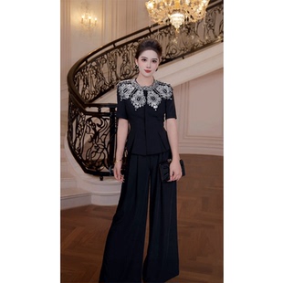 优雅气质复古休闲衣服女上衣F2520188A 2025新款 FNN 芙娜妮