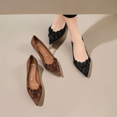 女鞋 2024年秋季 欧货新款 专柜正品 尖头浅口女人味细跟单鞋 26E137