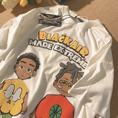 Real shot short sleeve T-shirt girl