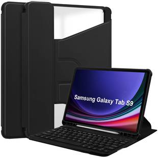 X710 保护套平板电脑支架皮套360°旋转亚克力SM X718U可带键盘外壳 X716B Galaxy 适用于三星Samsung Tab