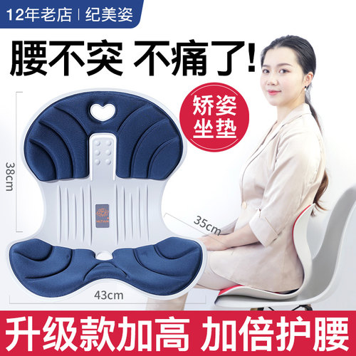 NGT成人靠椅垫矫姿久坐不累腰托