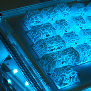 XVX 键帽图案透光客制化机械磁轴键盘帽 冰裂纹2.0