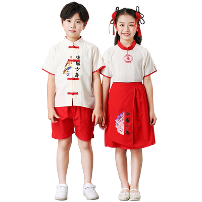 国庆儿童演出服中国风