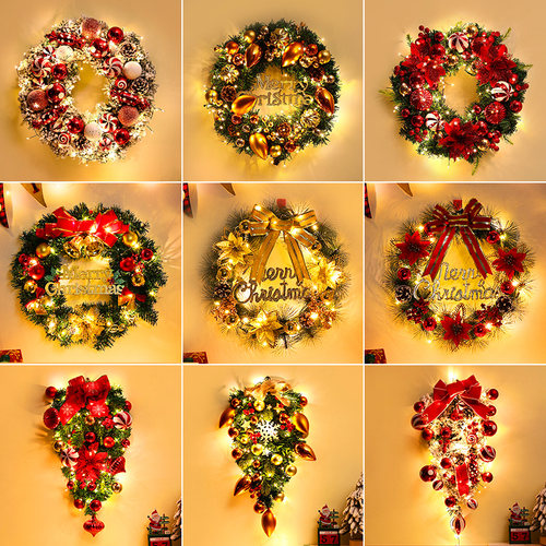 圣诞装饰品花环节日氛围