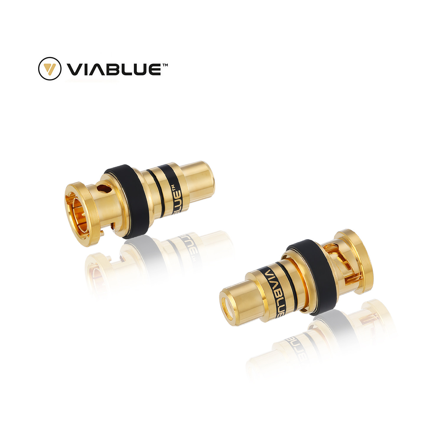 德国原装 VIABLUE威宝 XS系列数码同轴线解码器 BNC转RCA转换插头