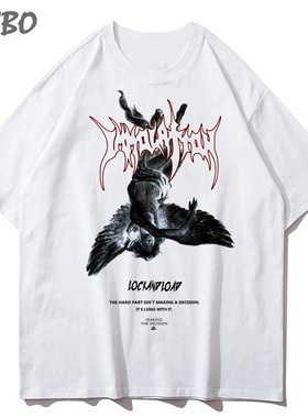 harajuku art fallen angel  mens t-shirt summer cool unisex