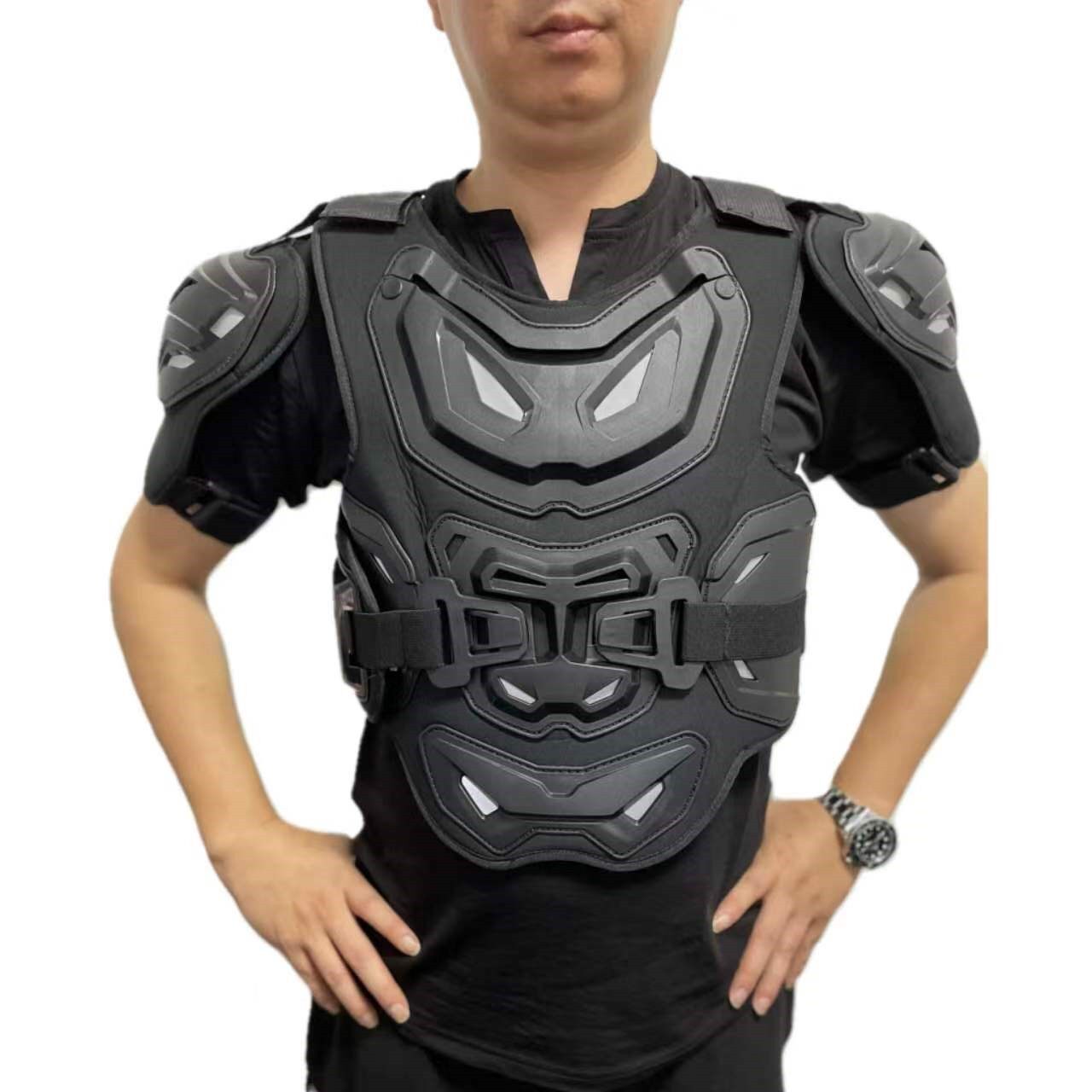 摩托车骑行护甲衣全身防摔服男铠甲越野护具全套机车护膝防护装备