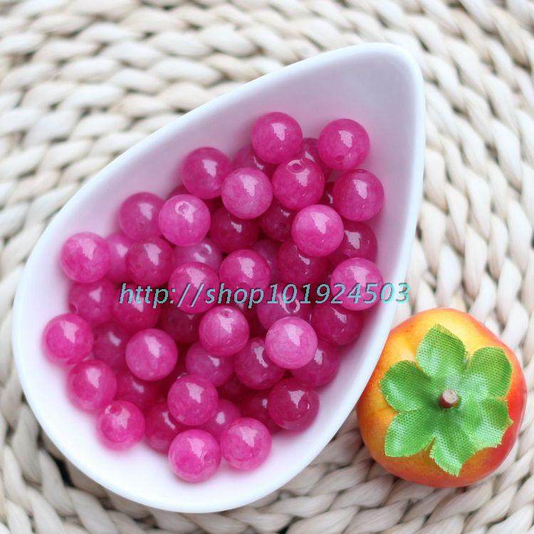 玉石散珠diy饰品配件红玉髓散珠烧红玉珠子串珠子半成品