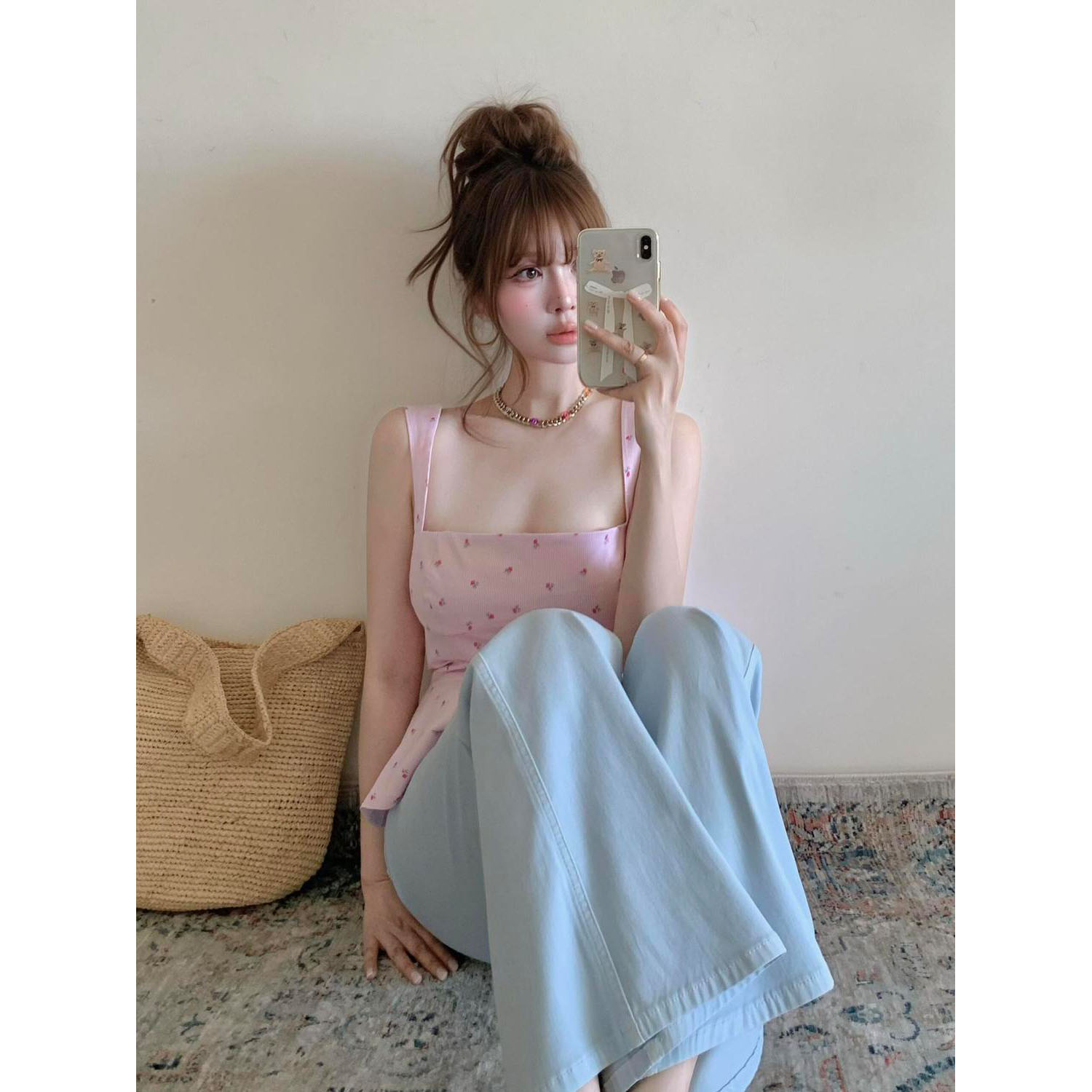 韩系甜美少女风穿搭一整套夏季新时尚套装