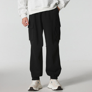 国内现货MLB男女25新款NY刺绣束脚工装休闲休闲运动长裤3APTB0554