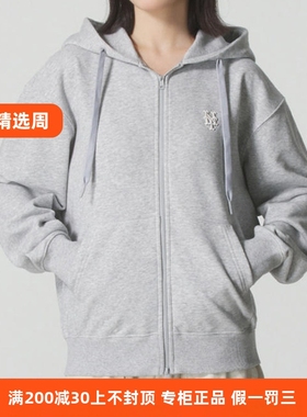 国内现货MLB男女25新款NY小标连帽开衫卫衣运动夹克外套3ATRB0154