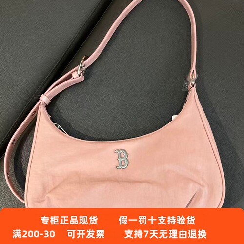 现货MLB女NY复古小标运动休闲可调节腋下单肩斜挎包3ABQVN16N