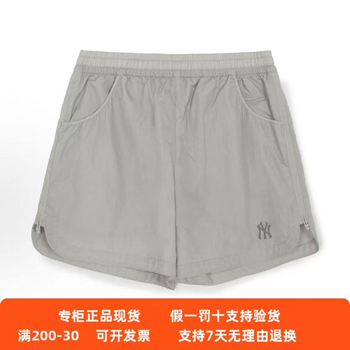 正品现货MLB女士26年新款百搭时尚简约抽绳休闲运动短裤3FSMB0663