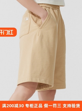 国内正品MLB男女25新款NY复古老花大标印花休闲运动短裤3ASPM0253