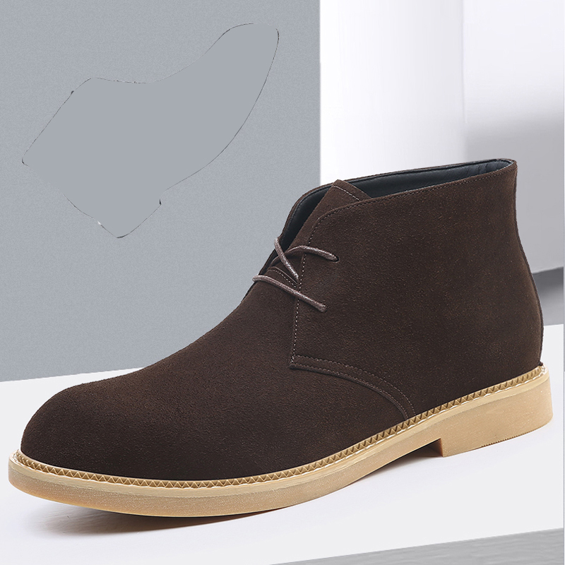 反绒皮马丁靴男真皮高帮休闲皮鞋