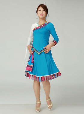 收藏宝贝 分享 拾穗人原创广场舞服 藏族舞蹈 SS37005+SS57005