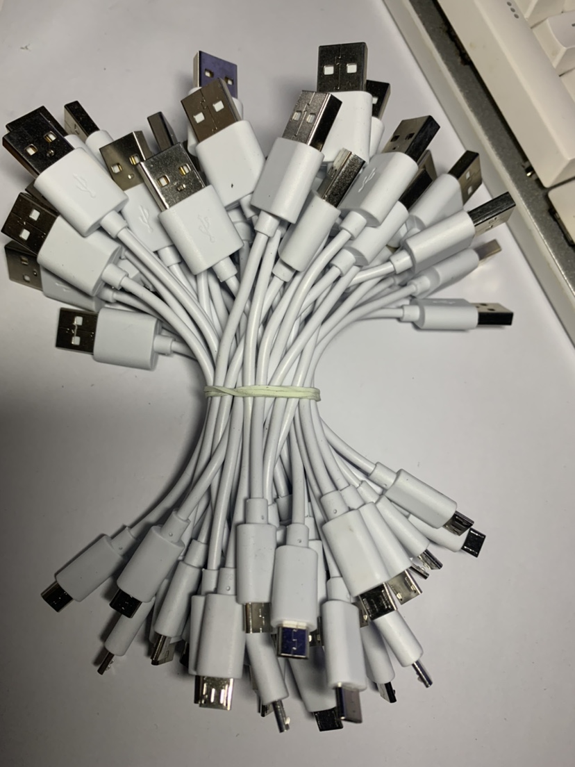 microusb数据线短线4芯线15cm小米充电宝快充华为vivo