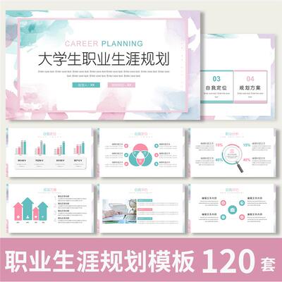 【职业生涯规划书】大学生个人职业生涯规划书ppt模板工作计划