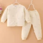 Quần áo trẻ sơ sinh phù hợp với quần áo cotton và cotton mùa thu và mùa đông cho bé sơ sinh quần lót trẻ sơ sinh 0-1 quần áo - Quần áo lót đồ bộ cho bé