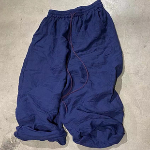 子曰原创文艺复古宽松长裤女加厚砂洗苎麻休闲百搭抽绳系带阔腿裤