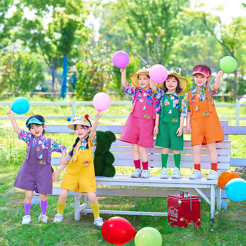 六一儿童表演服啦啦队演出服小学生运动会服装幼儿园毕业班服
