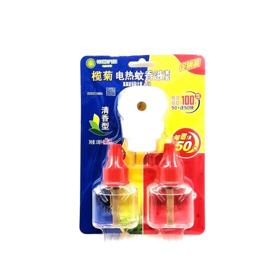 榄菊电热蚊香液套装    清香蚊香液