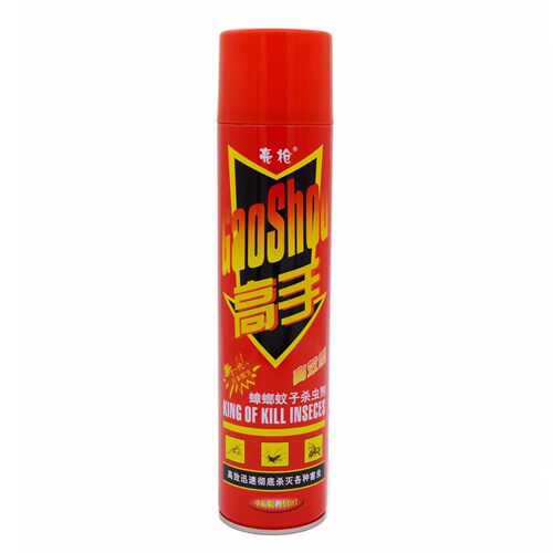 亮枪蟑螂蚊子杀虫气雾剂 600MLx1瓶（红色瓶身）