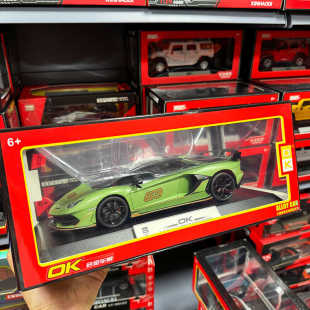 OK1:18兰博埃文塔多SVJ63合金汽车模型声光转向男孩仿真玩具跑车