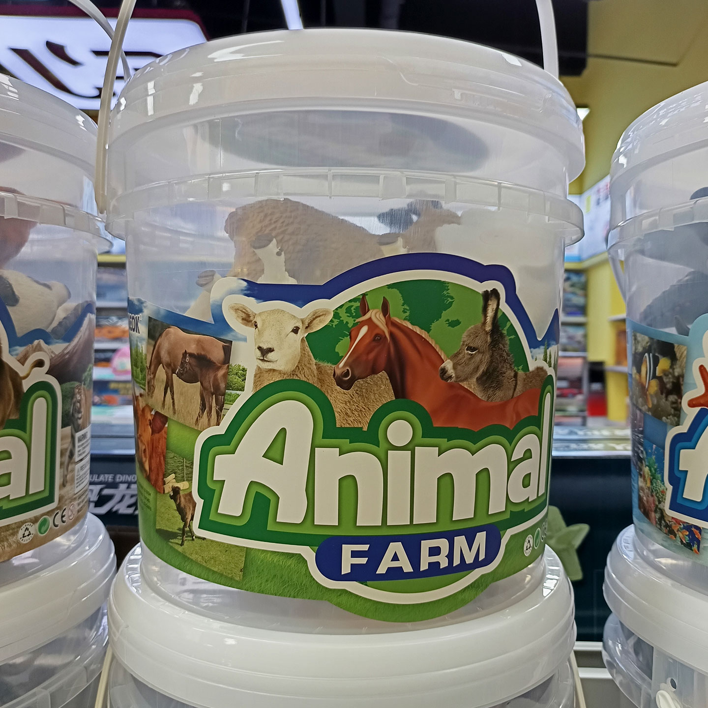 仿真海洋动物玩具模型恐龙牧场儿童10只搪胶充棉野生动物大桶套装