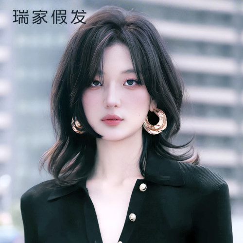 瑞家假发孙千明星同款全头套女真人发丝遮头顶白发神器自然高颅顶