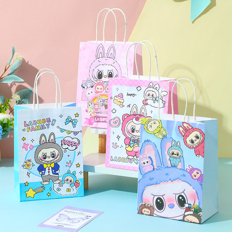 拉布布包装袋儿童生日伴手礼袋幼儿园毕业牛皮纸袋卡通可爱礼品袋,包装,牛皮纸袋,淘宝优惠券,粉丝福利购,淘宝优惠卷
