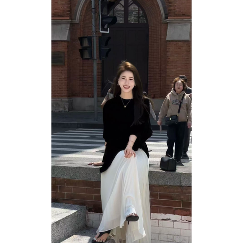 丝绒纯色休闲七分短袖T恤女上衣