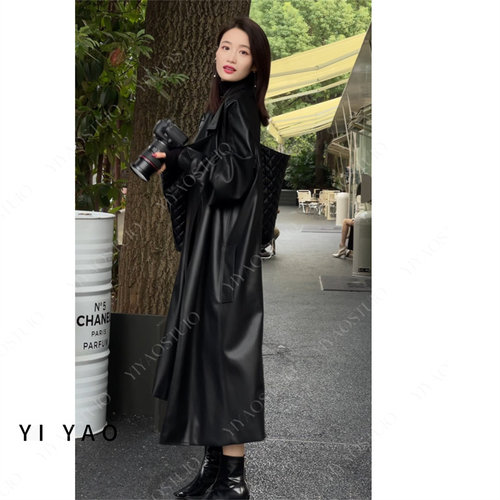 秋冬款高端显瘦加绒两面穿皮衣