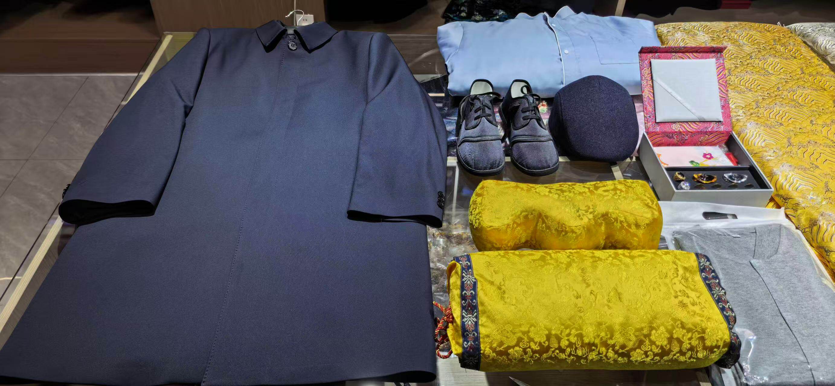 男款寿服年轻款休闲七件套中山装冲喜增福添寿送老衣百年服全套