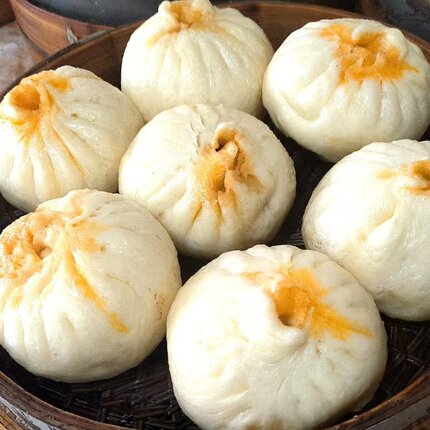 手工蟹黄包蟹黄加热即食江苏特色美食蟹黄早餐包早点鲜肉包子