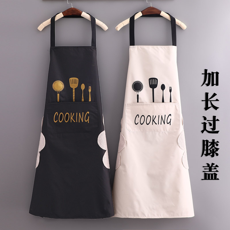 夏季加长防水防油定制LOGO围裙