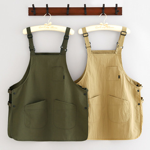 防泼水围裙餐饮专用厨房家用咖啡店上班做饭围腰工作服女定制印字