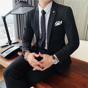 常年卖 主推款 男士质感纯色西服套装修身西装LJT102-A/P210图片