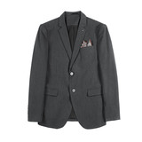 新增藏青色~质感两粒扣双开叉西服套装修身西装三件套SJT402-P270，男装西服套装，电商A213