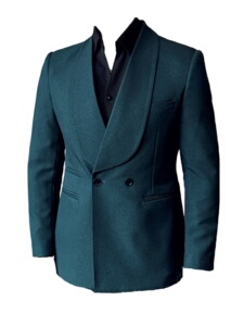 双排扣青果领男士休闲西服套装帅气西装两件套卡其色LJT8811-P200图片