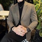 特价~男士毛呢休闲修身西服外套妮子西服加厚单西灰色DX8803-P100，男装西服，电商A213