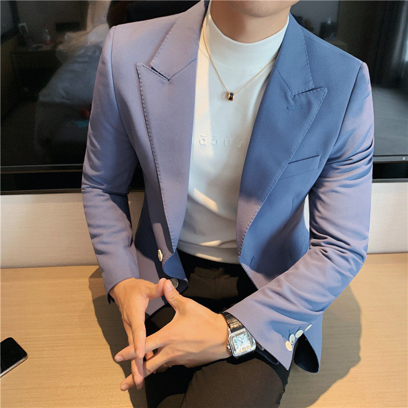 补齐大货~男士韩版修身帅气西装外套单西服质感上衣DX622-P155,男装西服套装,电商A213